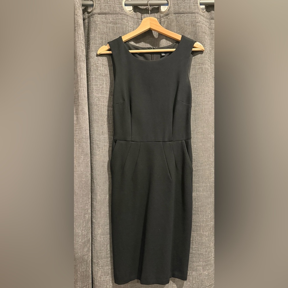 Lands' End Black Sheath Dress